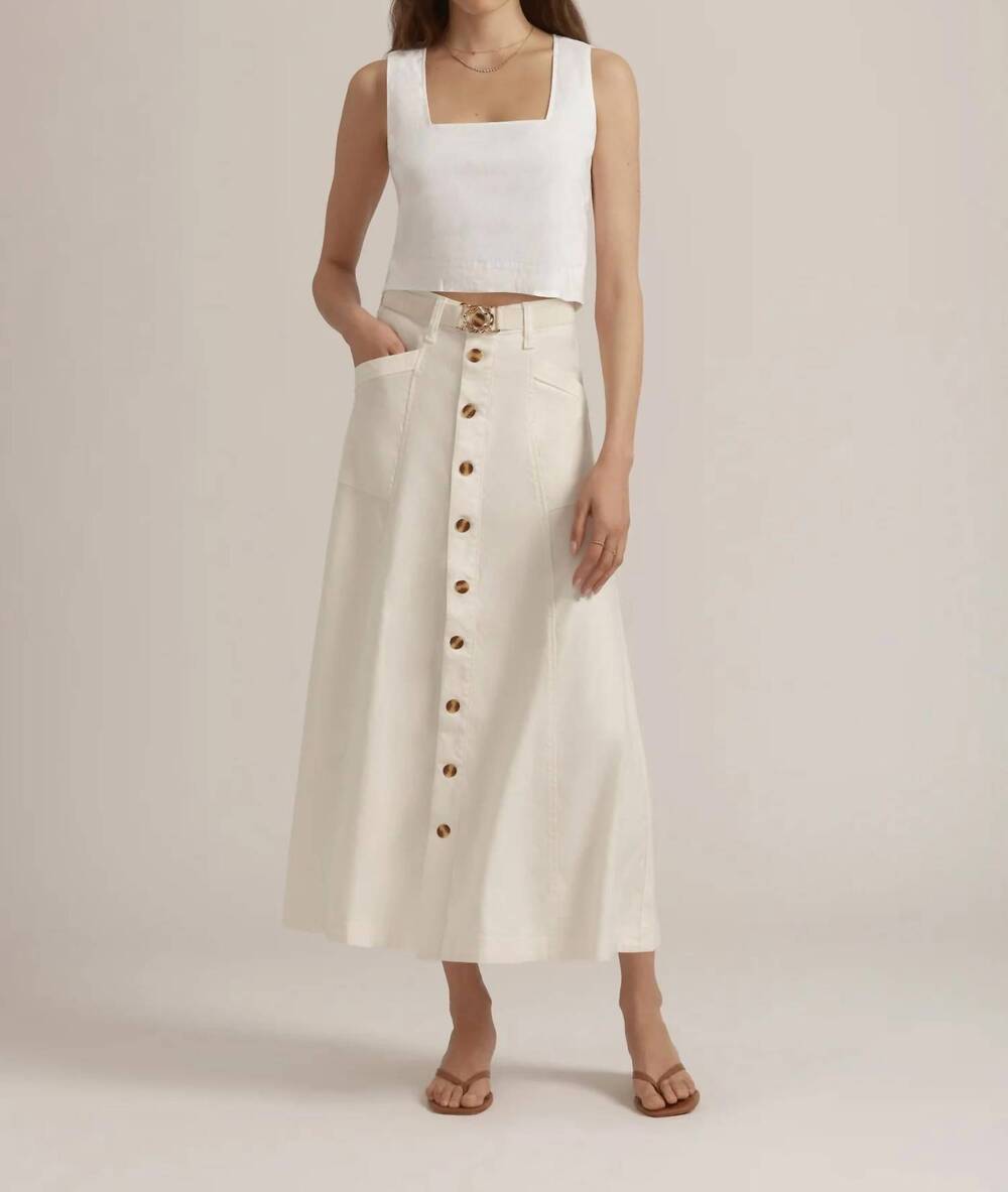 NEW FAVORITE DAUGHTER lila a line skirt in gardenia